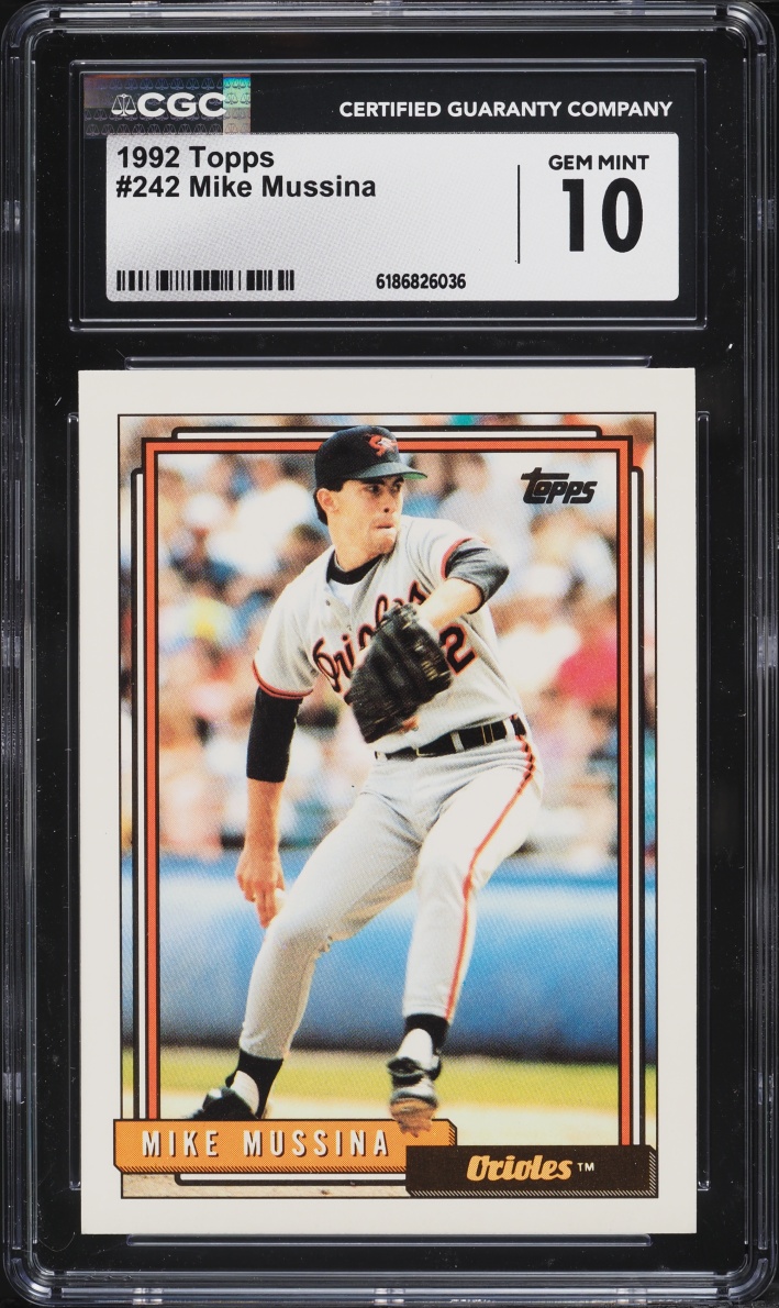 1992 Topps Mike Mussina #242 CGC 10 GEM MINT