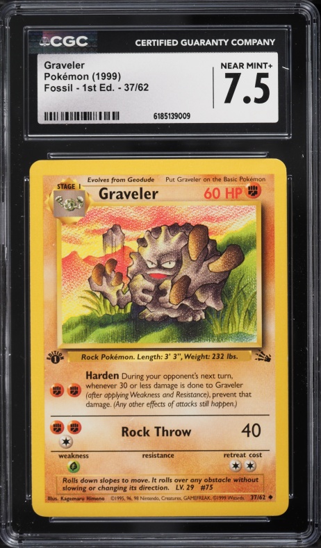 graveler pokemon card - 075/165 - Pokemon 151 - Reverse Foil If there is a Stadium card in play first edition pokemon cards amazon