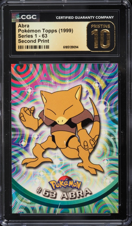 1997 Amada Pokemon Japanese Sticker Collection Kai Abra #266 PSA