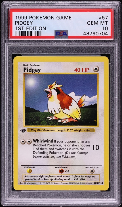 pidgey pokemon card value 075 - Reverse Holofoil XY Flashfire opponent chooses 1 Benched Pokemon and switches it with defending Pokemon (only if opponent has Benched Pokemon). Pidgey 123/165 - Expedition Base