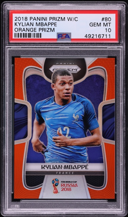 2018 Panini Prizm World Cup Kylian Mbappe ROOKIE #80 PSA 10 GEM