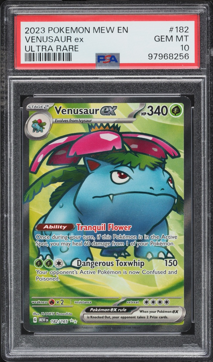 2023 Pokemon Scarlet & Violet 151 Full Art Venusaur ex #182 PSA 10 GEM MINT