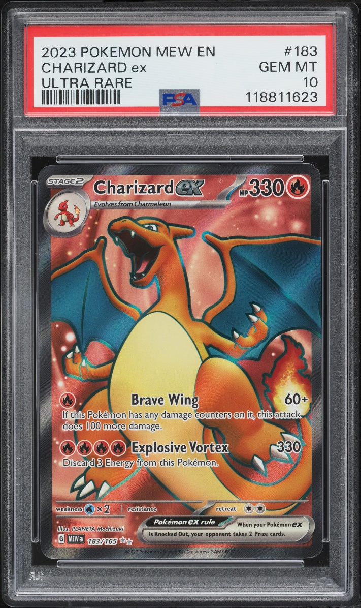 2023 Pokemon Scarlet & Violet 151 Full Art Charizard ex #183 PSA 10 GEM MINT