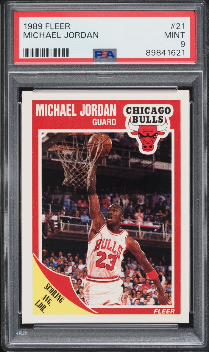 1989 Fleer Basketball Michael Jordan #21 PSA 9 MINT