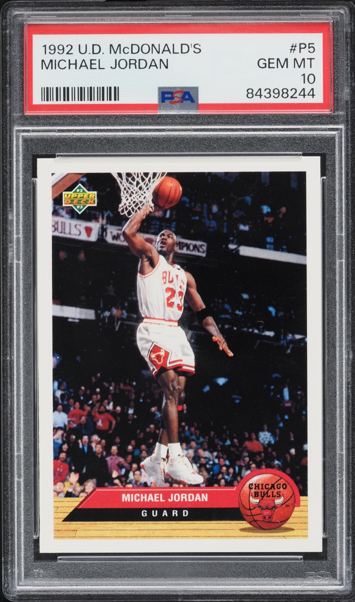 1992 Upper Deck McDonald's Michael Jordan #P5 PSA 10 GEM MINT