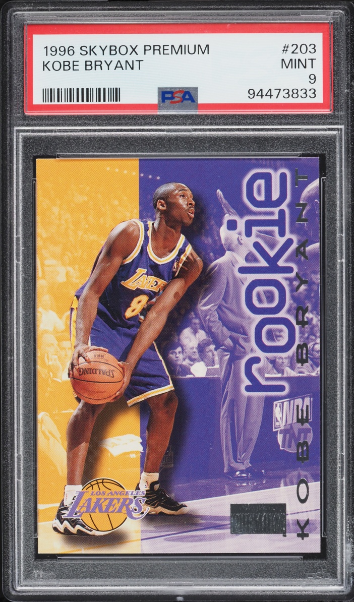 1996 Skybox Premium Kobe Bryant ROOKIE #203 PSA 9 MINT