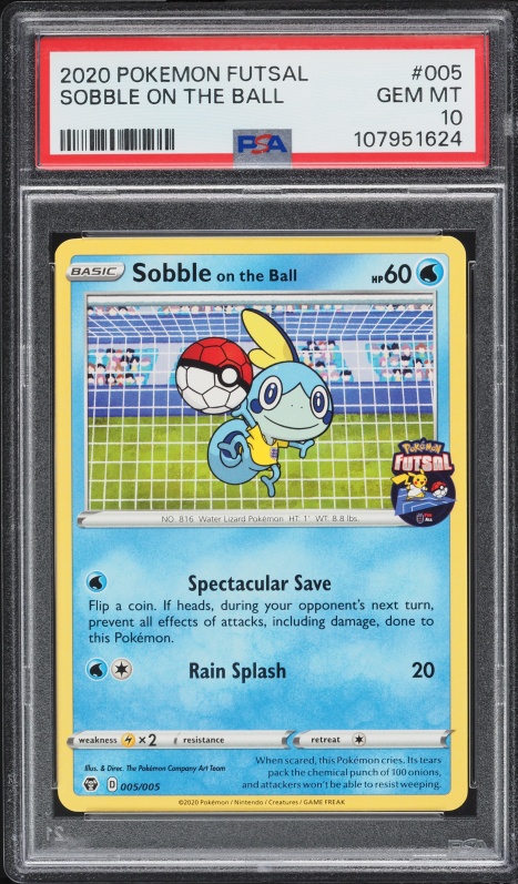 2020 Pokemon Sword & Shield Futsal Sobble On The Ball #5 PSA 10 GEM MINT