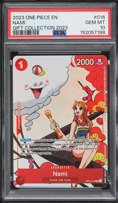 2025 One Piece Japanese 3rd Anniversary Set SR Alt Art Nami #054