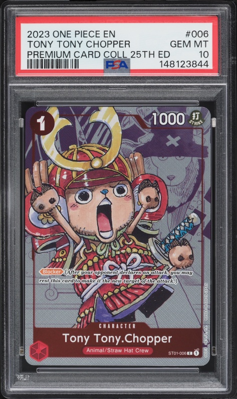 ゲーム CGC PRISTINE 10 PSA10以上 チョッパー Chopper OP08-001 L