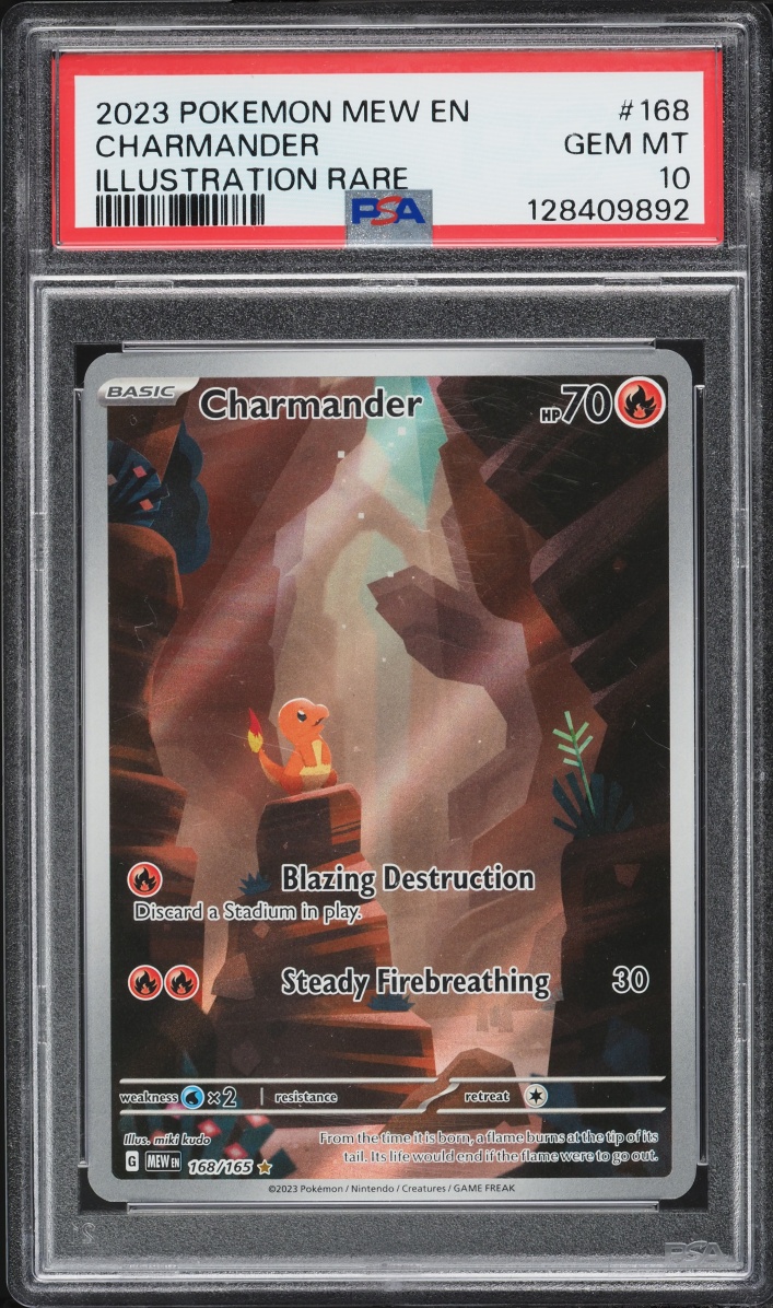 2023 Pokemon Scarlet & Violet 151 IR Charmander #168 PSA 10 GEM MINT