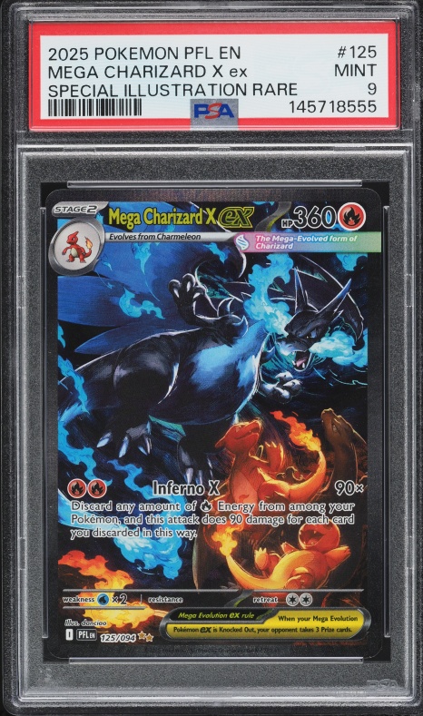 2025 Pokemon Japanese Inferno X Holo Mega Charizard X ex #013 CGC