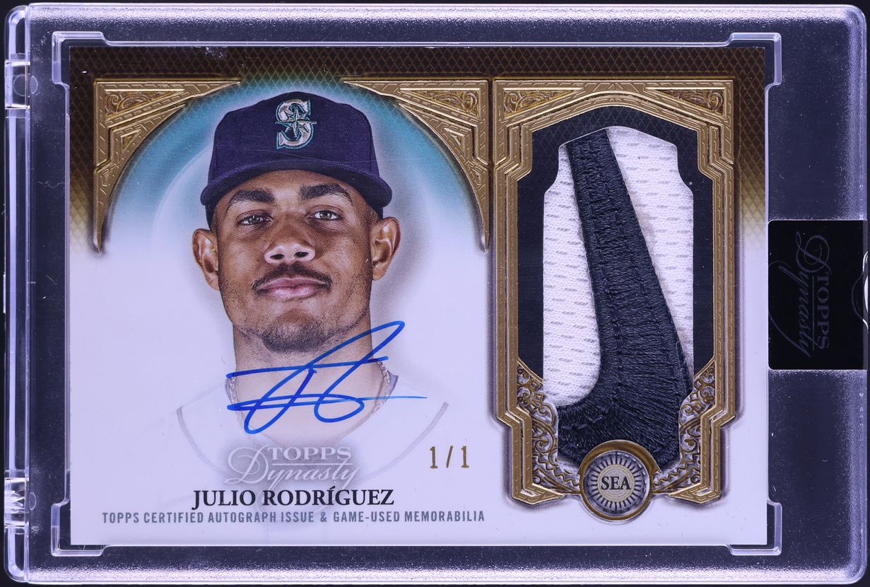2023 Topps Dynasty Gold Julio Rodriguez NIKE TAG PATCH AUTO 1/1 #DAP-JR1