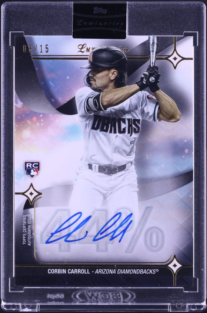 2023 Topps Luminaries Hit Kings Corbin Carroll ROOKIE AUTO /15 #HK-CC