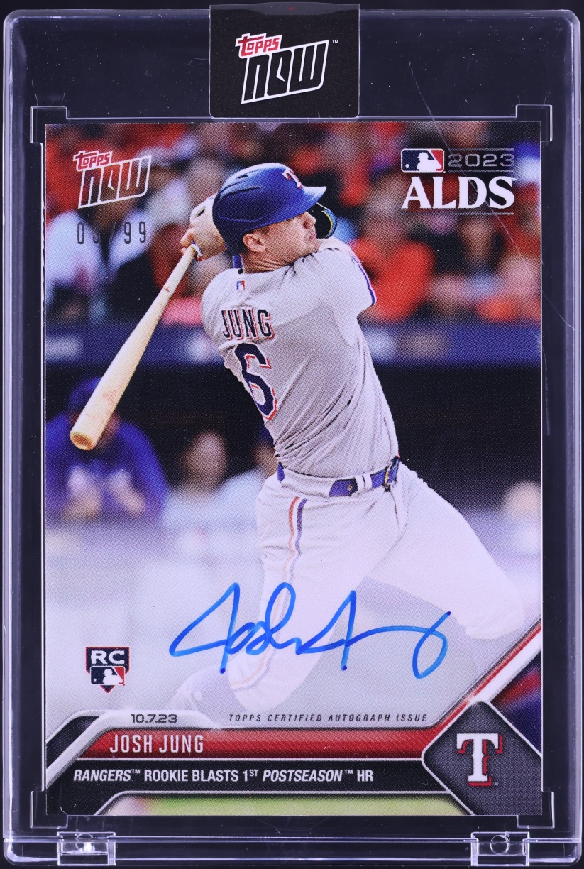 2023 Topps Now Josh Jung ROOKIE AUTO /99 #971A