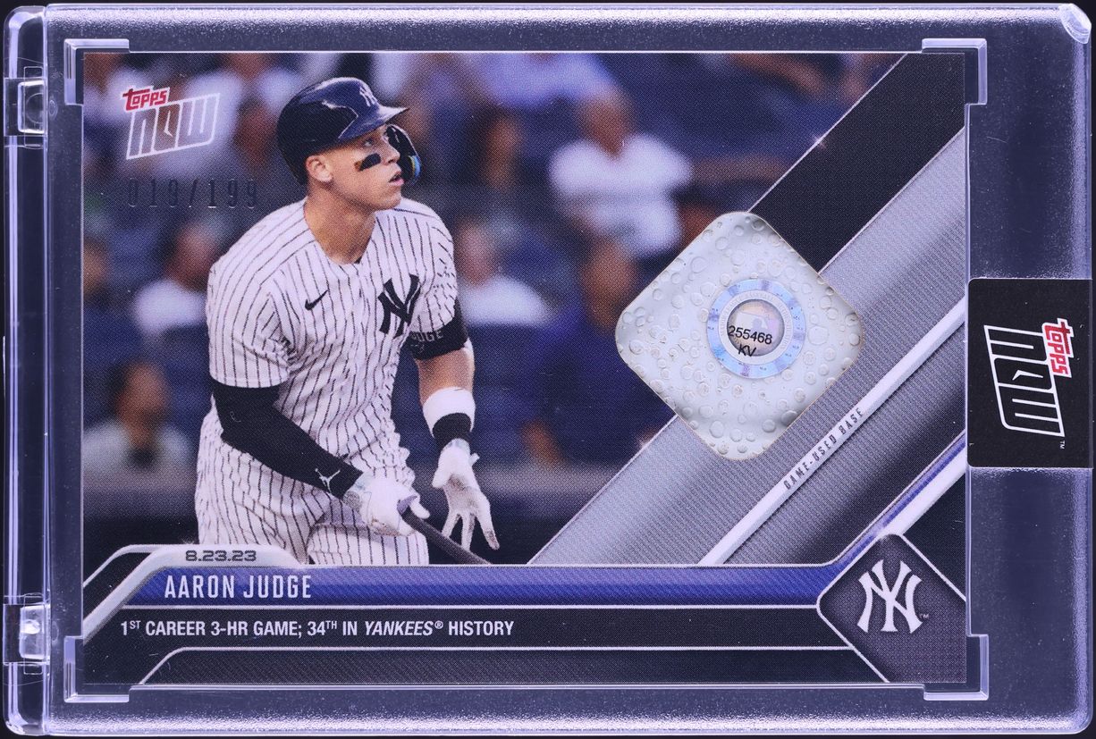 2023 Topps Now Game Used Base Aaron Judge RELIC /199 #754A