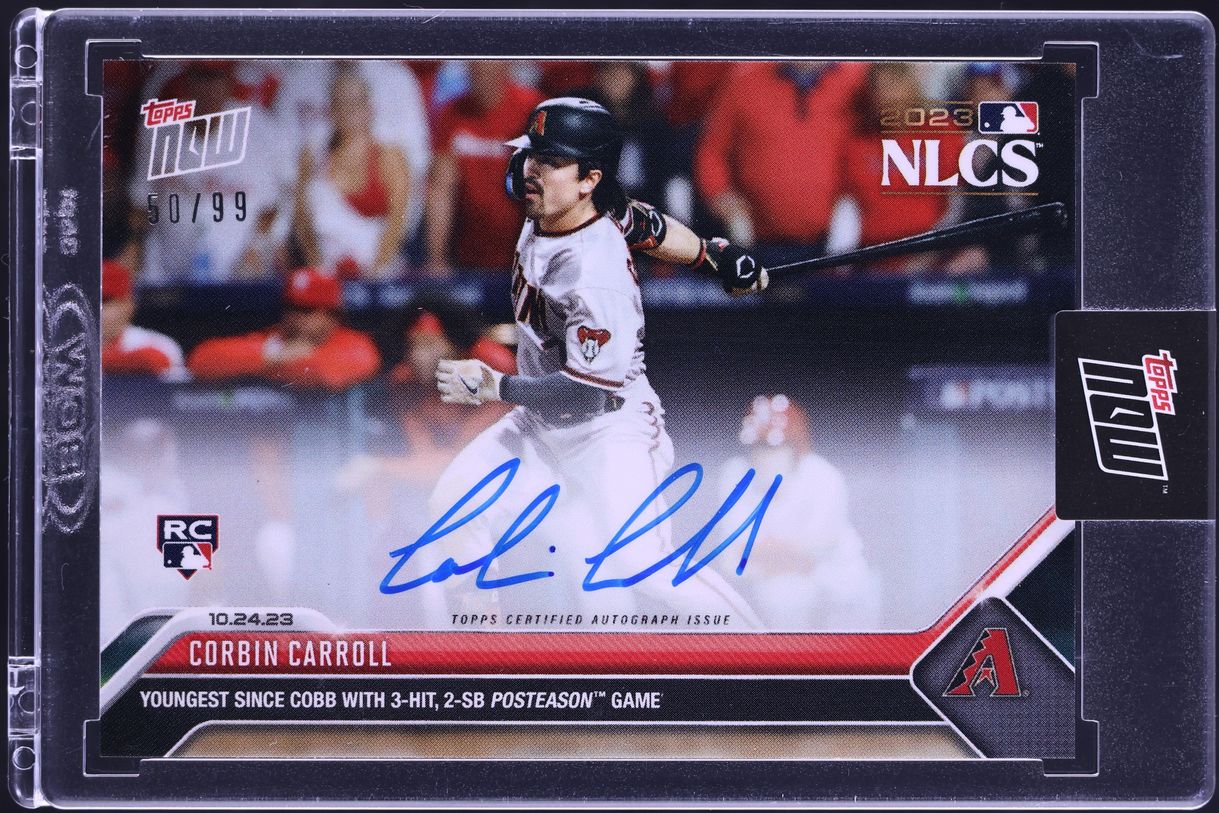 2023 Topps Now Corbin Carroll ROOKIE AUTO /99 #1040A