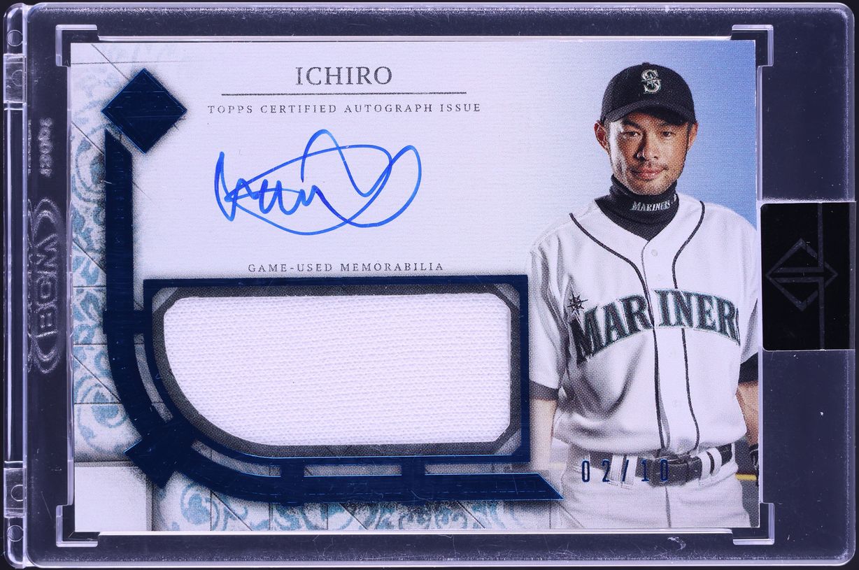 2024 Topps Transcendent Collection Blue Ichiro PATCH AUTO /10 #TCAR-1
