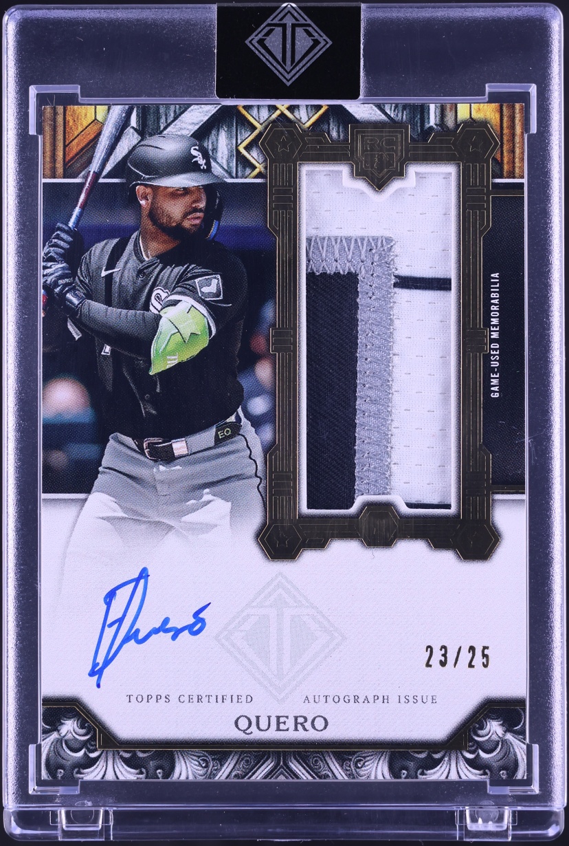 2025 Topps Transcendent Collection Showcase Edgar Quero ROOKIE PATCH AUTO /25 #RSPA-EQ