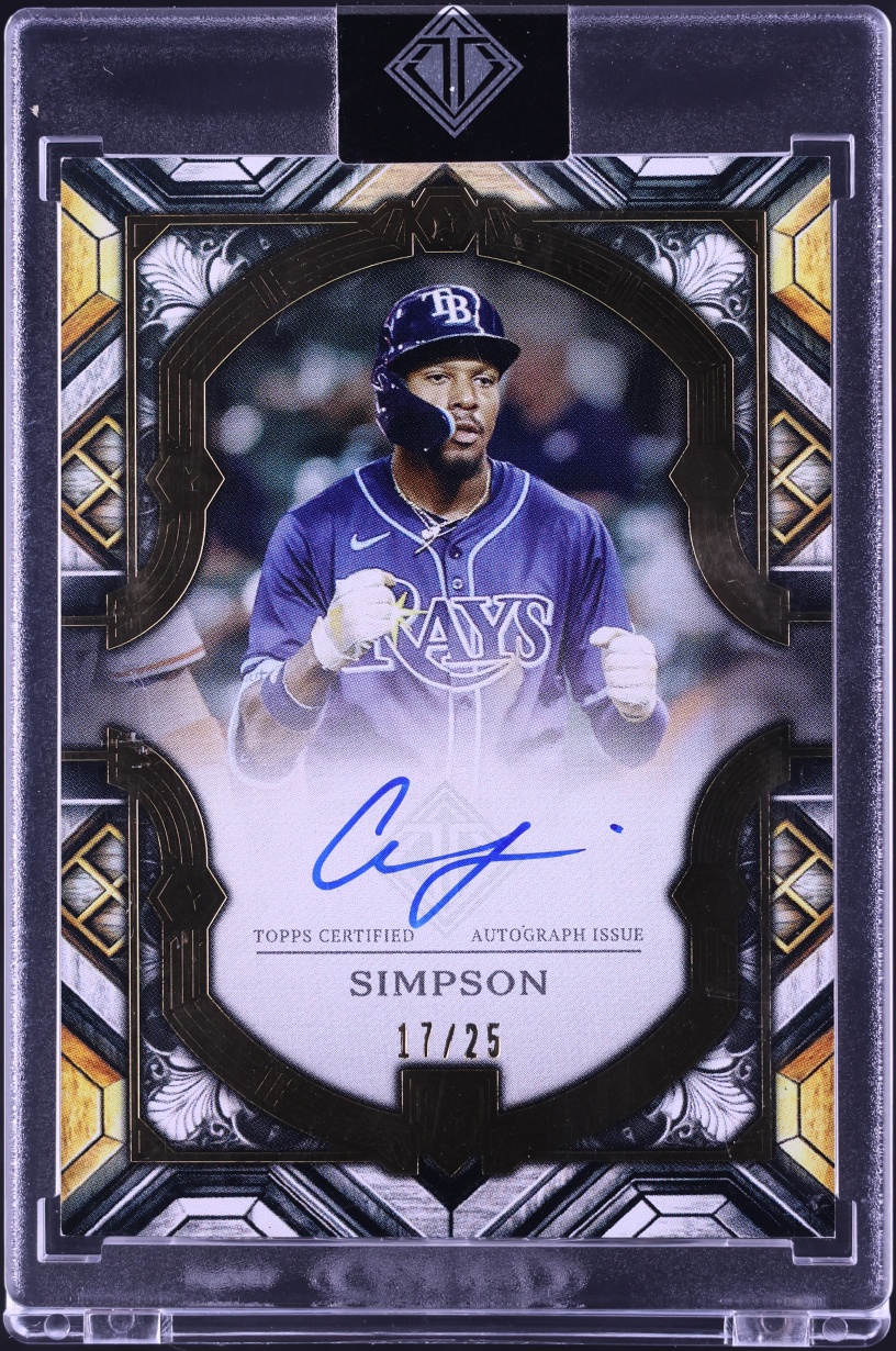 2025 Topps Transcendent Collection Showcase Chandler Simpson ROOKIE AUTO /25 #TCRSA-CSI