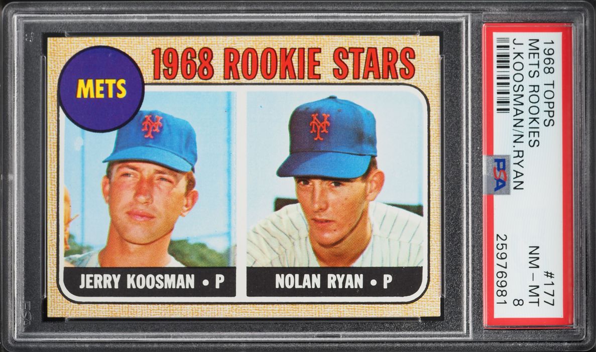 1968 Topps Nolan Ryan ROOKIE #177 PSA 8 NM-MT