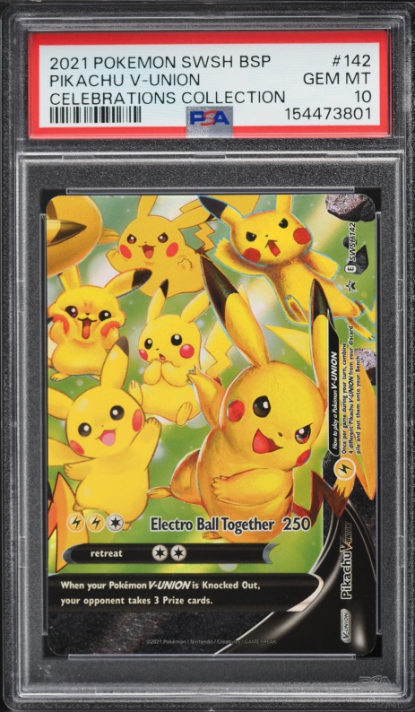 2021 Pokemon Sword & Shield Promo Celebrations Holo Pikachu V