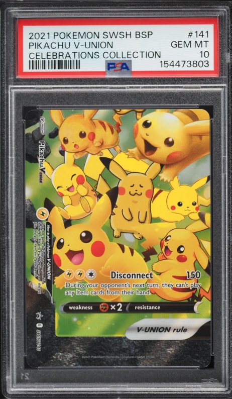 2021 Pokemon Sword & Shield Promo Celebrations Holo Pikachu V