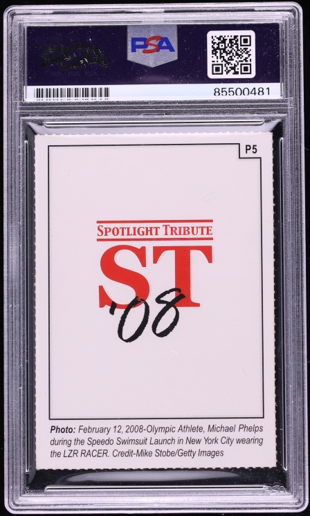 Michael Phelps Signed Autographed Trading Card AUTO PSA/DNA AUTH