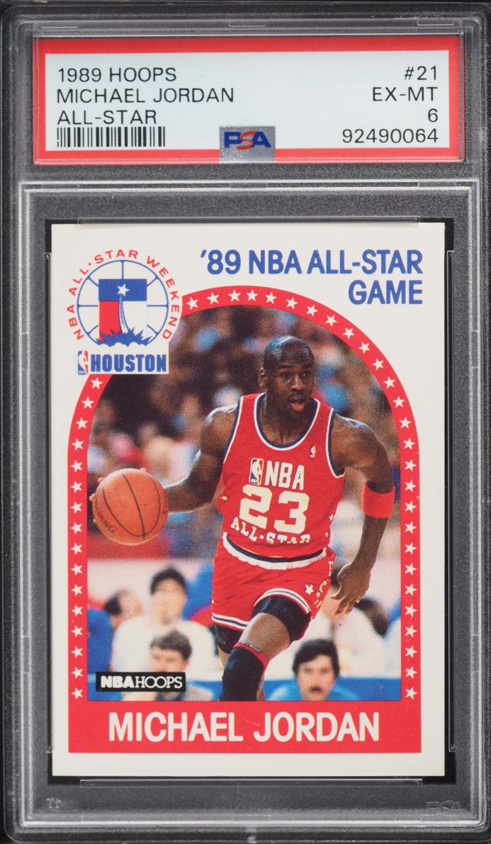 1989 Hoops All-Star Michael Jordan #21 PSA 6 EXMT
