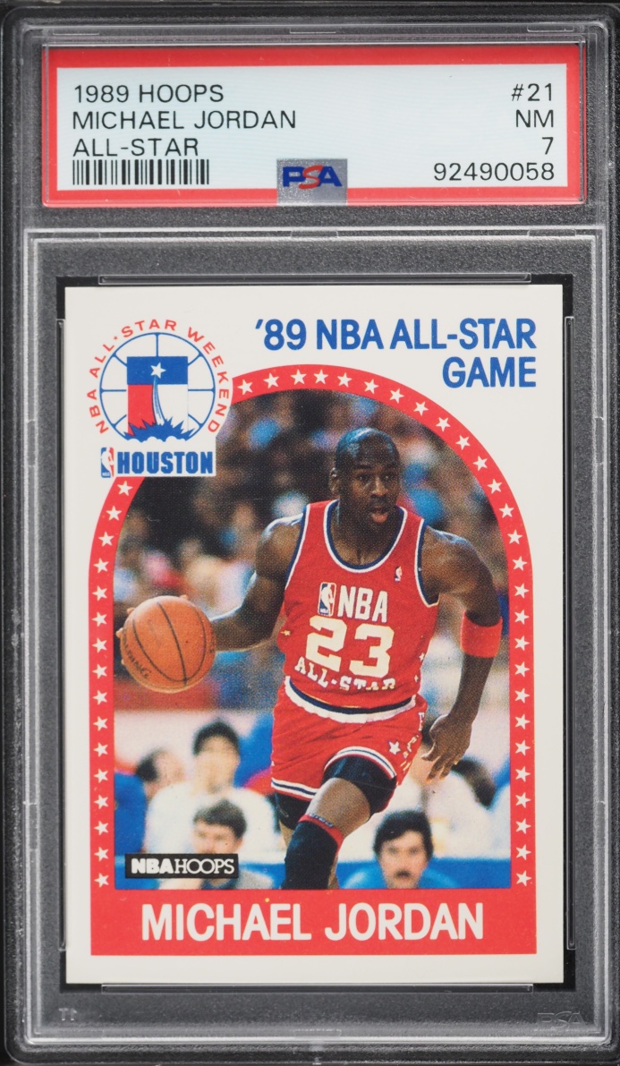 1989 Hoops All-Star Michael Jordan #21 PSA 7 NRMT