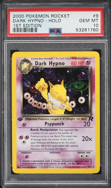 first edition hypno pokemon card Sabrina's 1st Stage 1 Always refreshing to see good