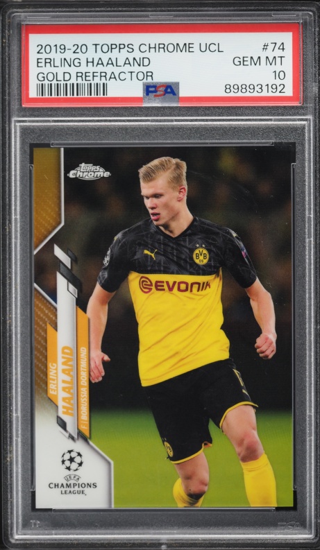 2019 Topps Chrome UEFA Teammate Superfractor Erling Haaland Reus