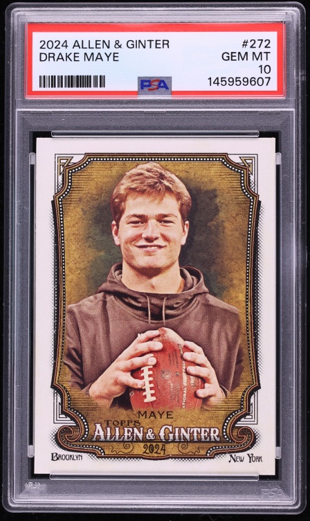 2024 Topps Allen & Ginter Drake Maye #272 PSA 10 GEM MINT