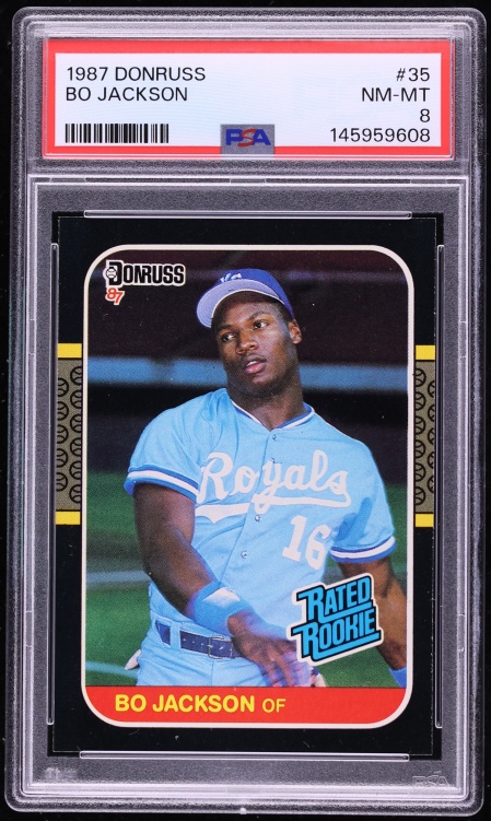 1987 Donruss Bo Jackson ROOKIE #35 PSA 8 NM-MT