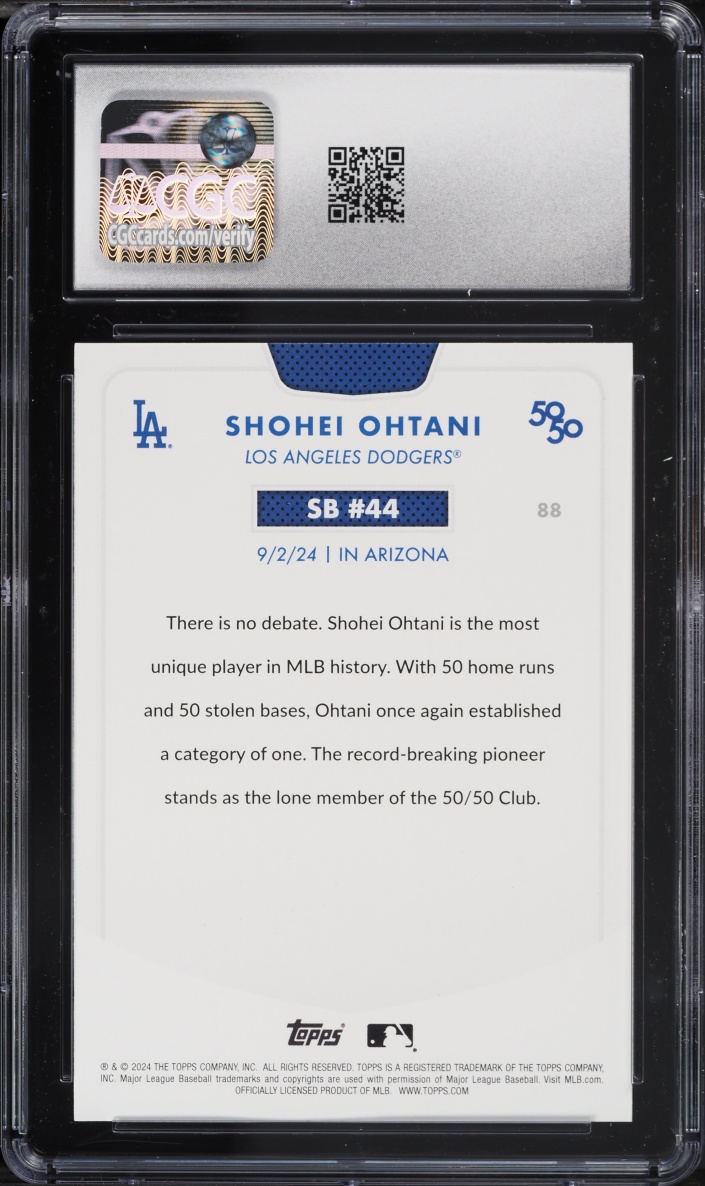 2024 Topps 50/50 Shohei Ohtani #88 CGC 10 GEM MINT