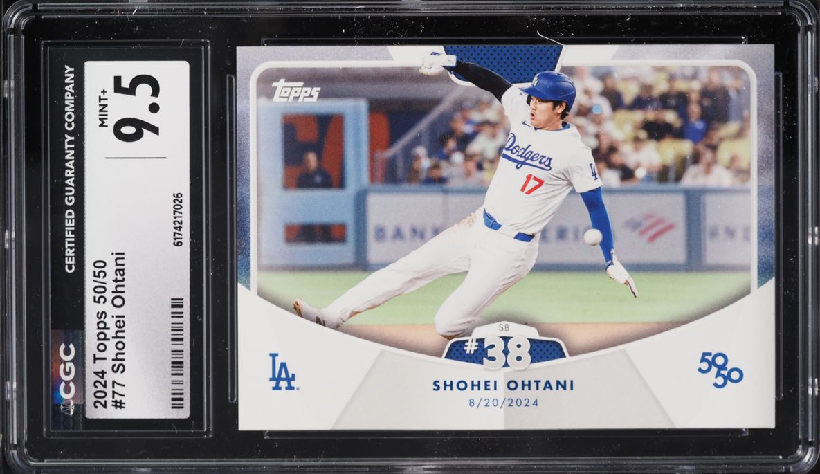 2024 Topps 50/50 Shohei Ohtani #77 CGC 9.5 MINT+