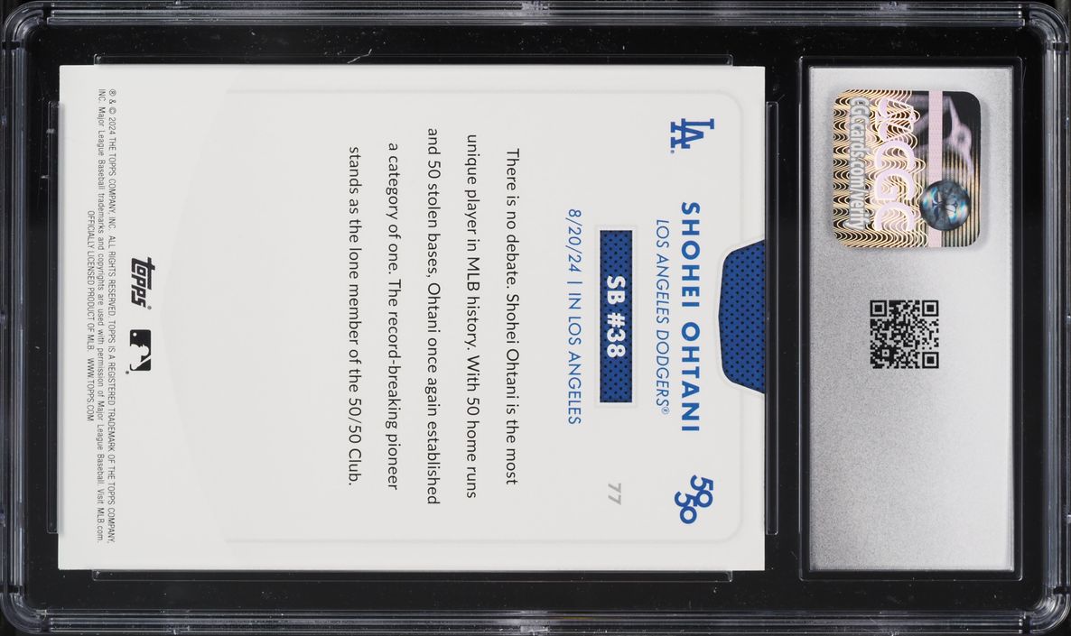2024 Topps 50/50 Shohei Ohtani #77 CGC 9.5 MINT+