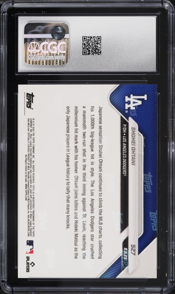 2025 Topps Now Shohei Ohtani #527 CGC 9.5 MINT+