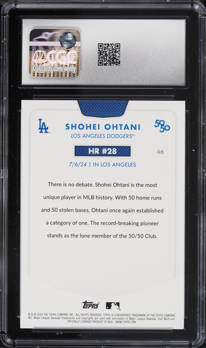2024 Topps 50/50 Shohei Ohtani #46 CGC 9.5 MINT+