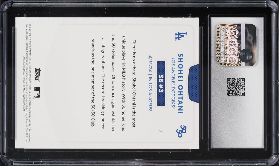2024 Topps 50/50 Shohei Ohtani #7 CGC 9 MINT