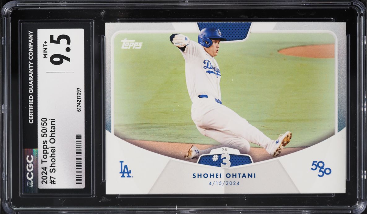 2024 Topps 50/50 Shohei Ohtani #7 CGC 9.5 MINT+