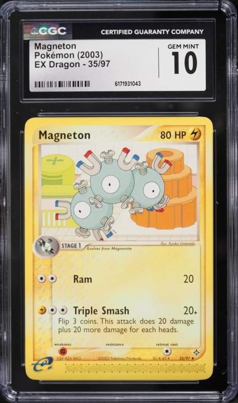 2003 Pokemon E-Card EX Dragon Magneton #35 CGC 10 GEM MINT