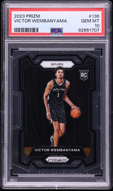 2023 Panini Prizm Victor Wembanyama ROOKIE #136 PSA 10 GEM MINT