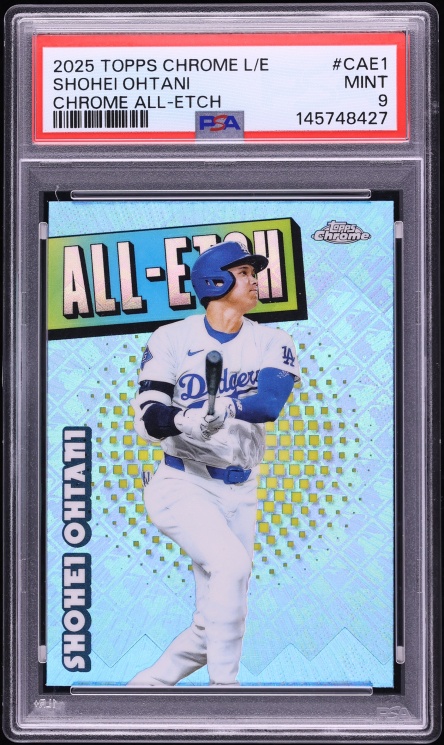 2025 Topps Chrome Logofractor Edition Chrome All Etch Shohei Ohtani #CAE1 PSA 9 MINT
