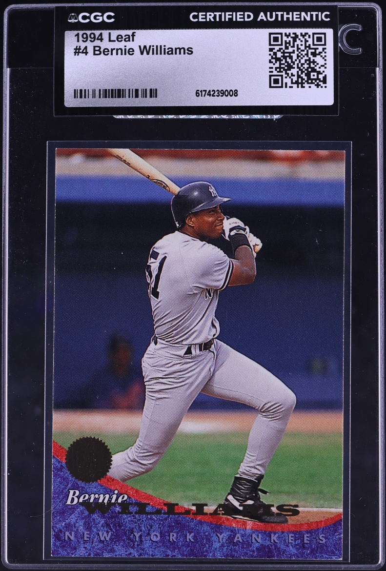 1994 Leaf Bernie Williams #4 CGC AUTH