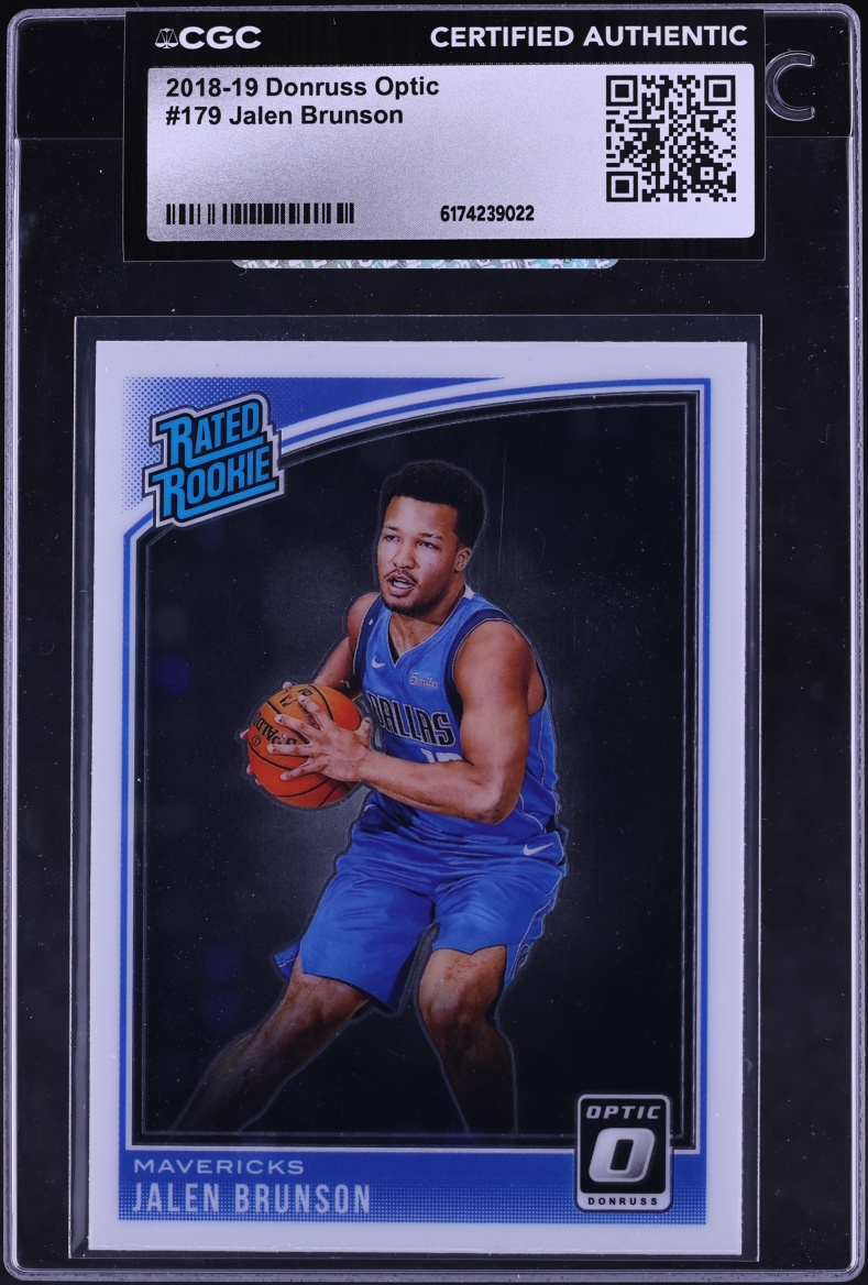 2018 Donruss Optic Jalen Brunson ROOKIE #179 CGC AUTH