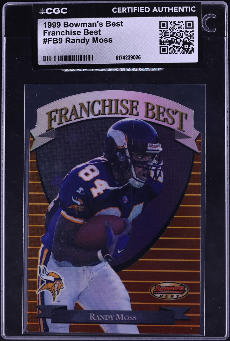 1999 Bowman's Best Franchise Die-Cut Randy Moss #FB9 CGC AUTH