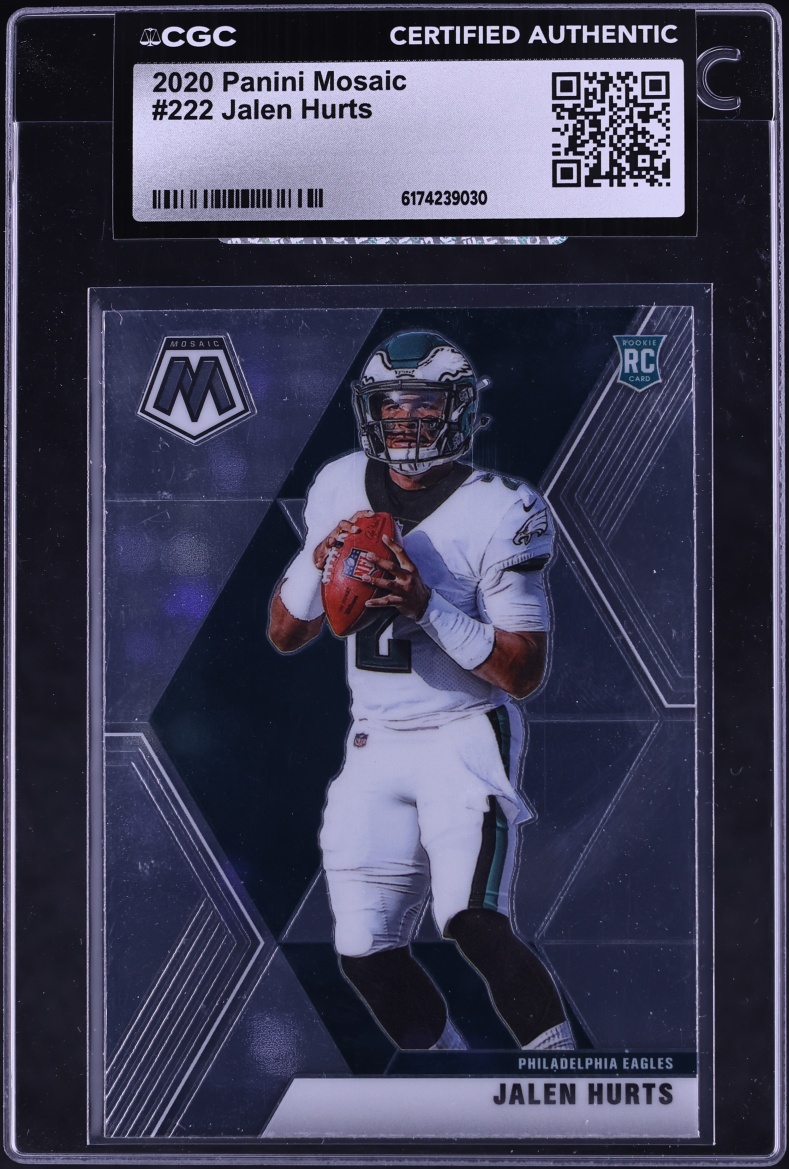2020 Panini Mosaic Jalen Hurts ROOKIE #222 CGC AUTH