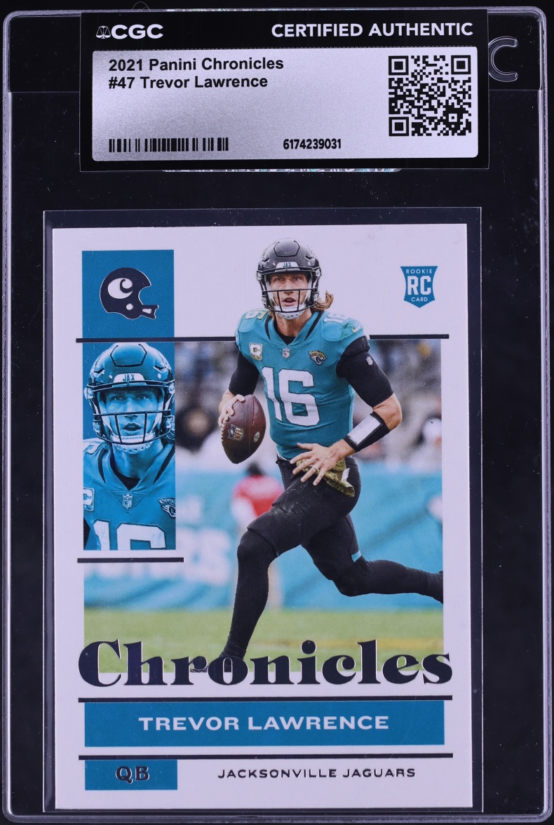 2021 Panini Chronicles Trevor Lawrence ROOKIE #47 CGC AUTH
