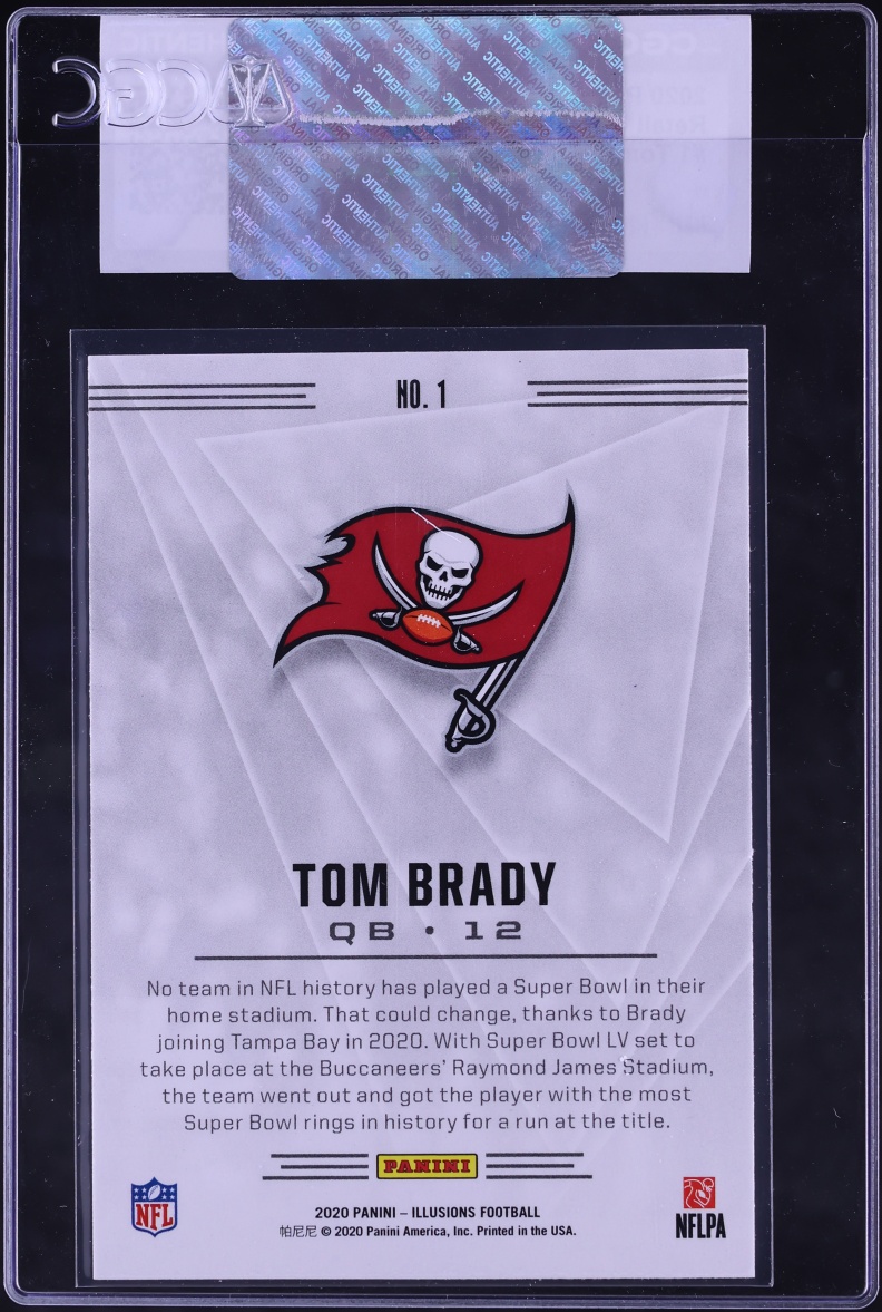 2020 Panini Illusions Retail Tom Brady #1 CGC AUTH