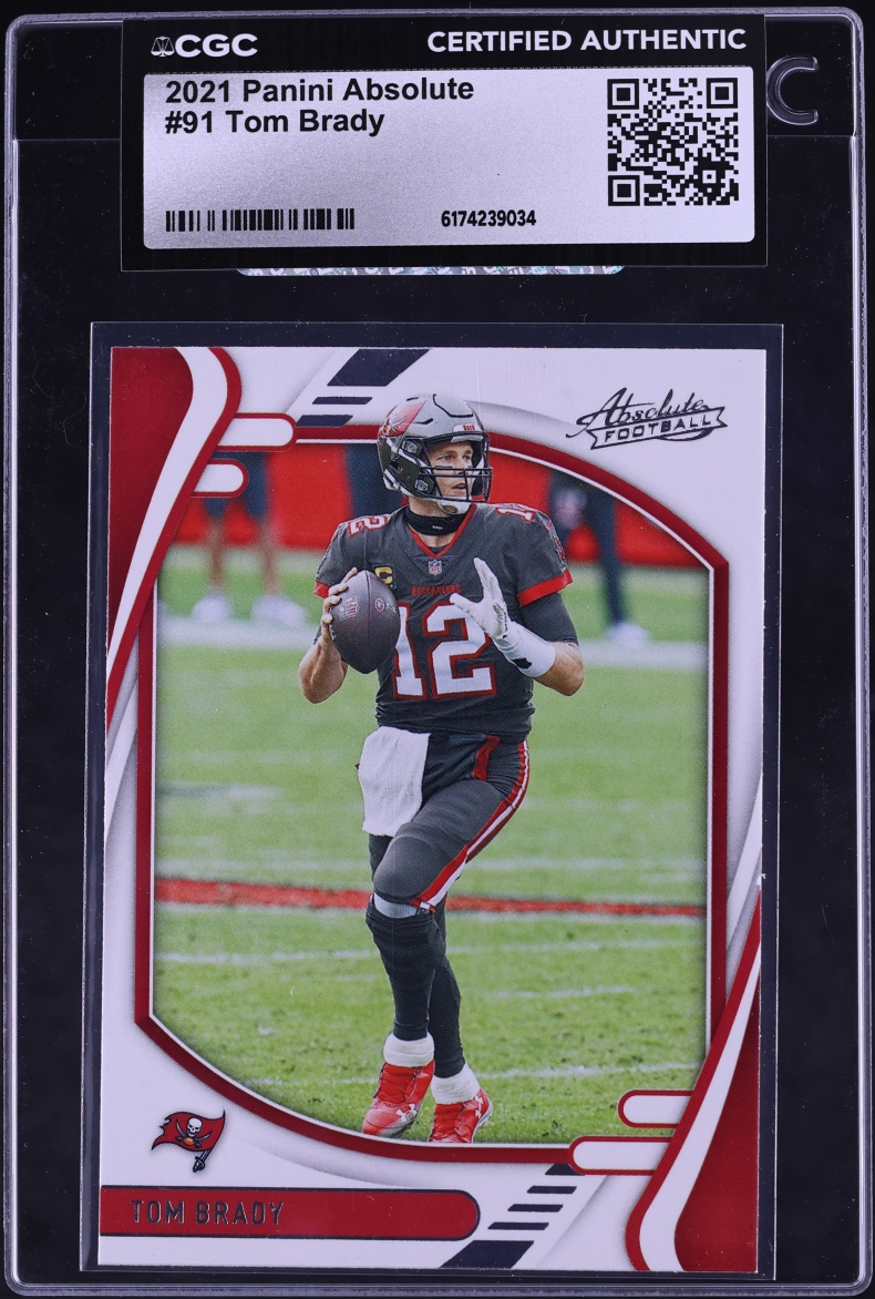 2021 Absolute Football Tom Brady #91 CGC AUTH